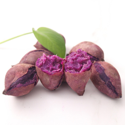 【産地直銷】5斤裝新鮮紫薯包郵 香糯小紅薯小番薯地瓜招商代發