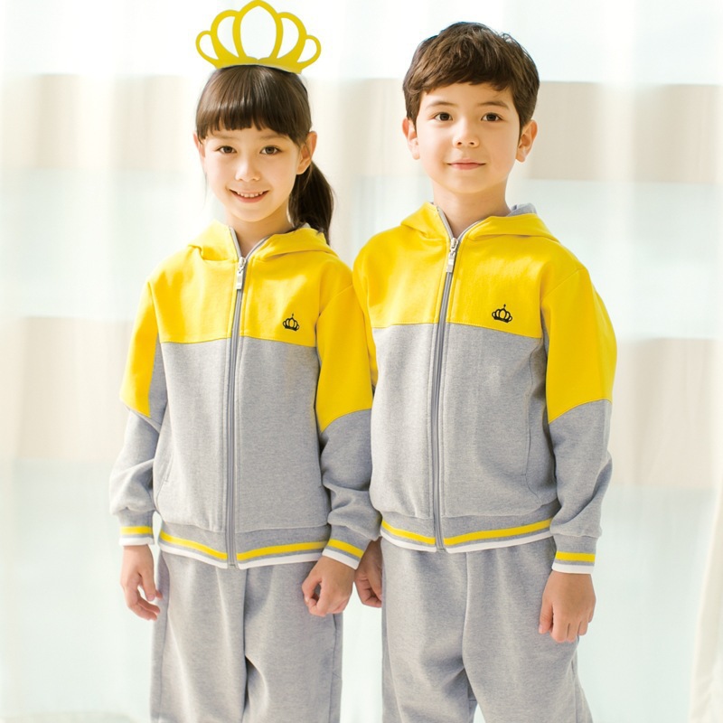 2019秋冬季纯棉新款幼儿园园服小学生班服幼儿园运动服校服套装|ru