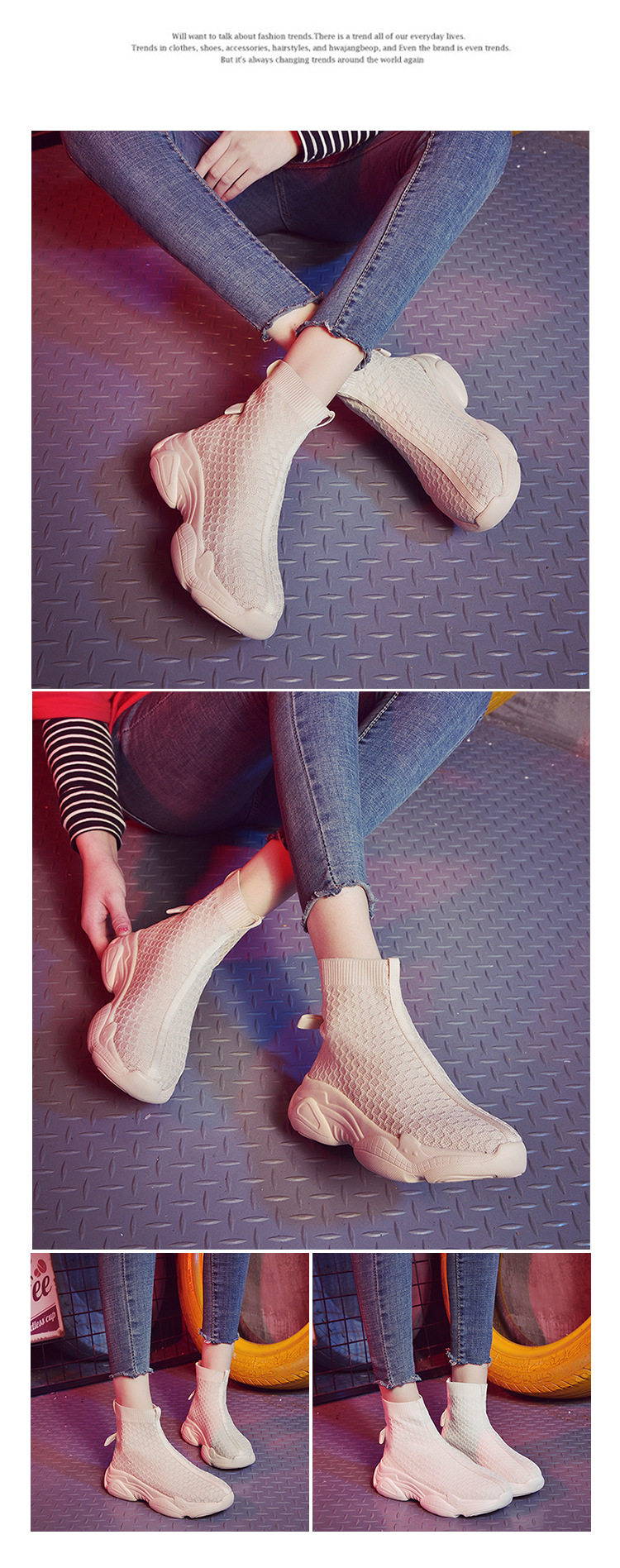 Bottes femme en Tissu - Ref 3355328 Image 14