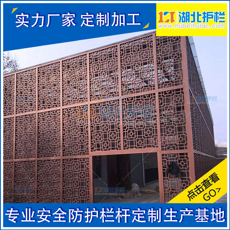 宜昌长江市场公园墙仿古焊接窗花包安装价格