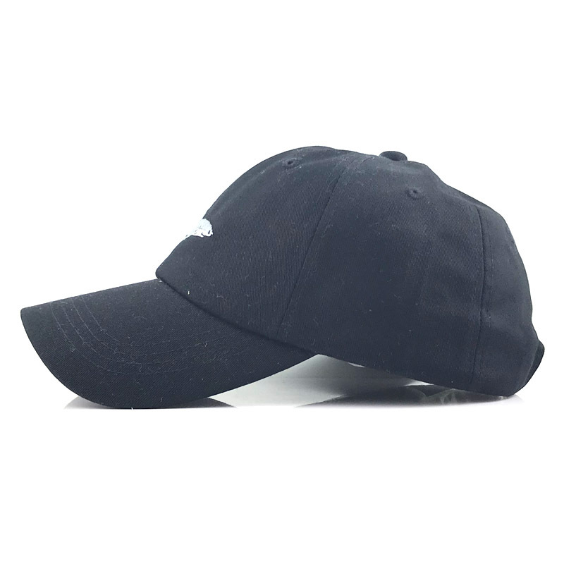 Casual, Street Occasion Unisex Simple Style Embroidery Solid Color Fish Crimping Baseball Cap