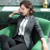 2020 Spring new pattern lattice Small suit Women's wear coat Single Button Business Suits suit Simplicity temperament Versatile