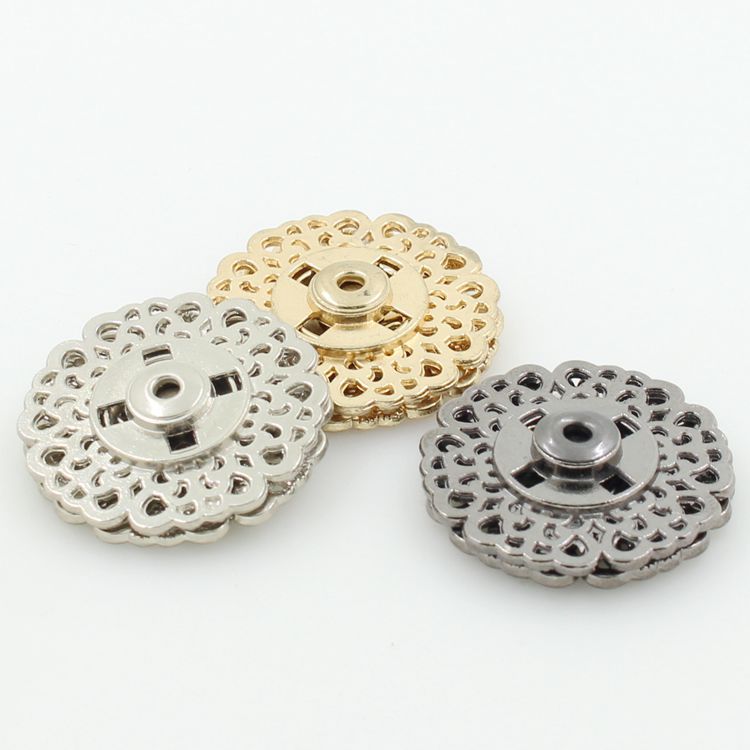 高档按扣暗扣扣子隐形大衣纽扣女装子母扣金属钮扣衣服摁扣