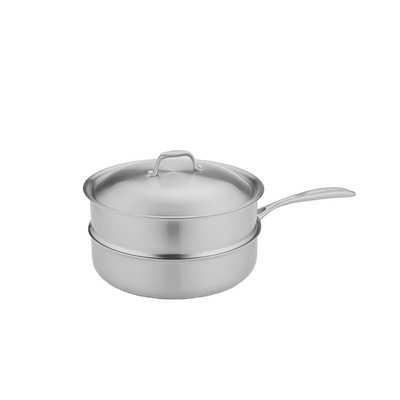 wholesale Frying pan new pattern European style Saucepan stainless steel thickening steamer gift Electromagnetic furnace On behalf of