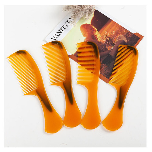 Manufacturer wholesale thickened large beef tendon comb, household hair smoothing makeup comb, street stall running Jianghu horn comb