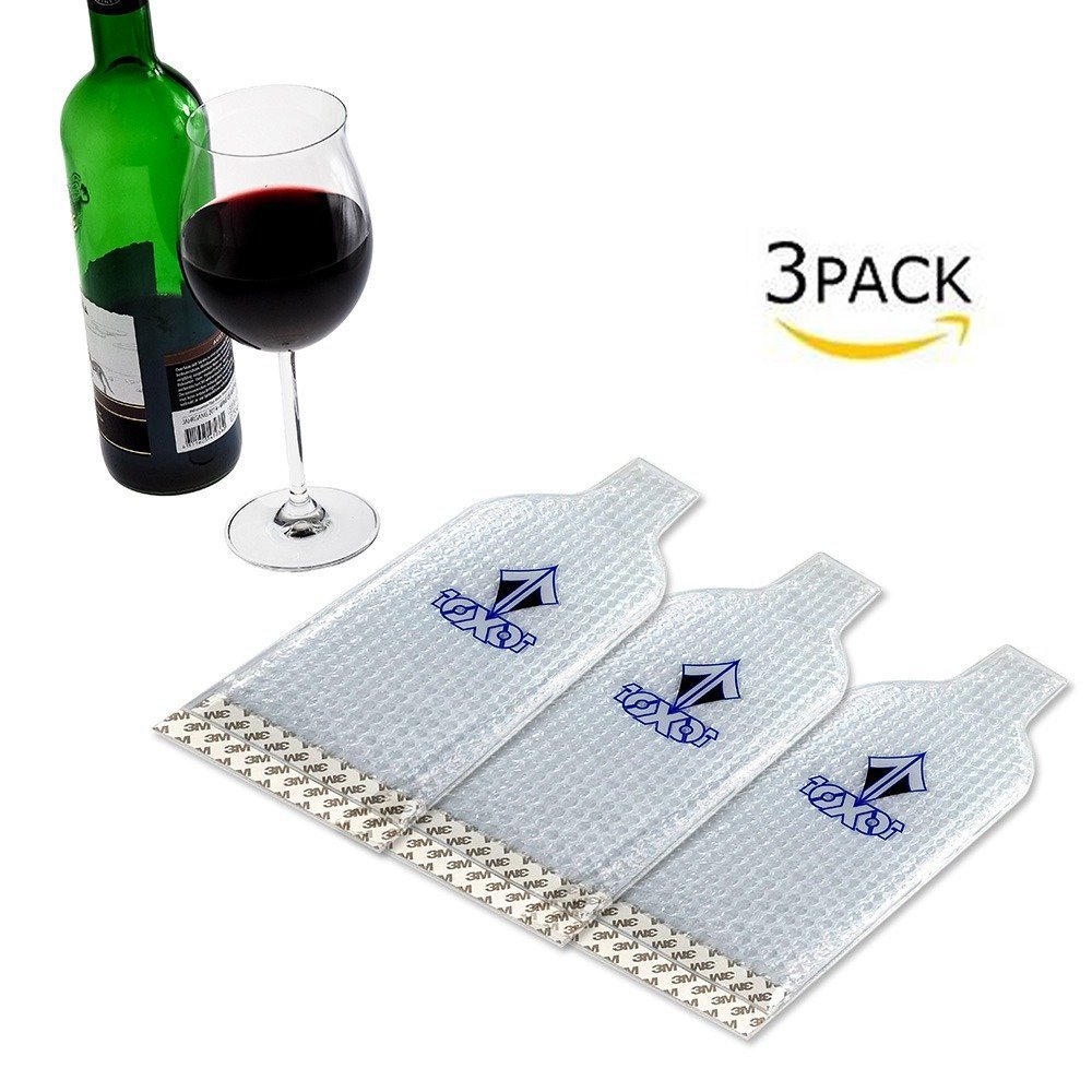 厂家直订可重复使用的葡萄酒瓶保护袋  PVC酒瓶便携包装袋气泡袋