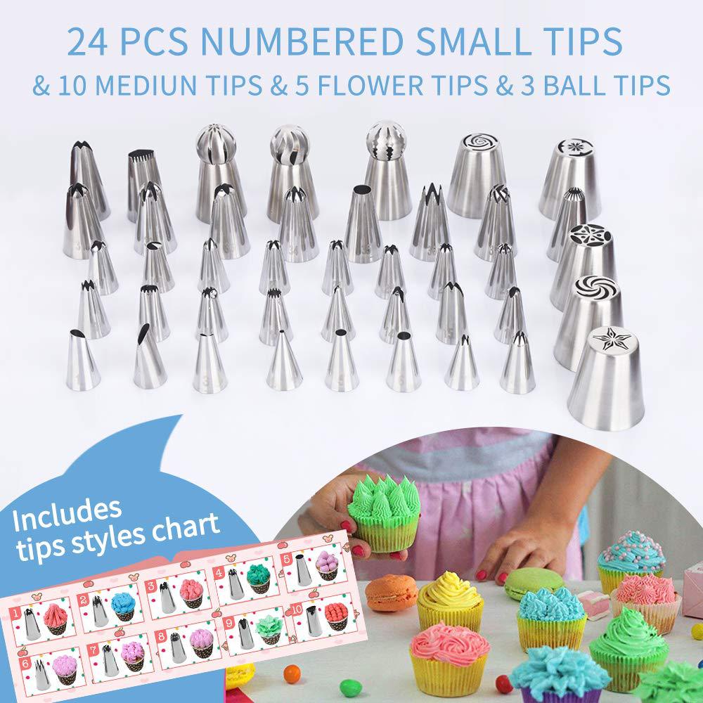 170 Pieces Set Cake Turntable Suit Butter Knife Decorating Nozzle DIY Baking Tool