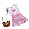 Children's cotton sleeves, set, summer clothing for boys, short sleeve T-shirt, shorts, trousers, 2023, 1-2-3-4 years