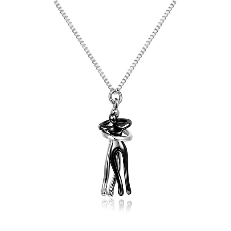 Couple Embrace Necklace Image 4