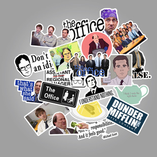 50 classic American TV series the office waterproof graffiti stickers trolley case notebook stickers wholesale