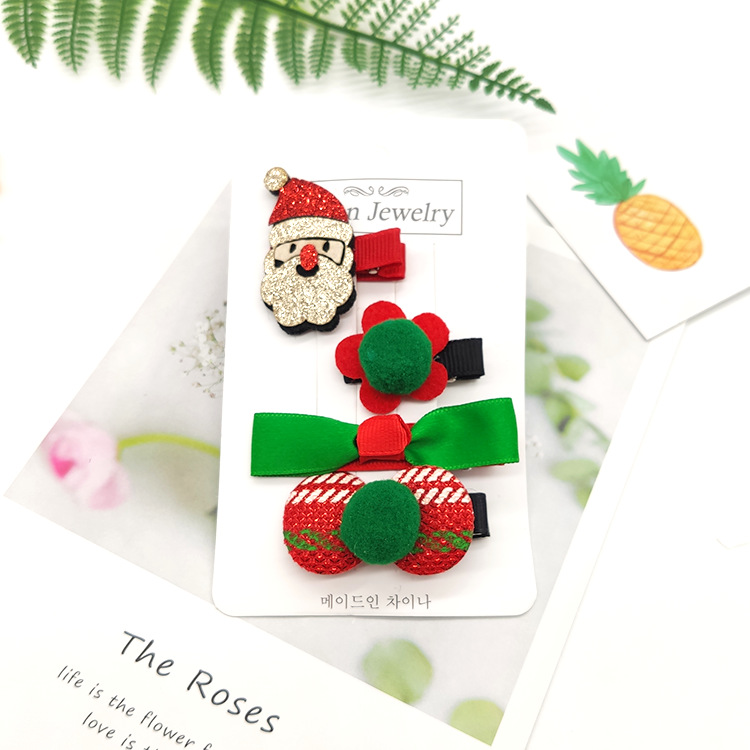 50g Weight Christmas Festival Women's Gender Cute Style Cute Women's Hair Clips 2