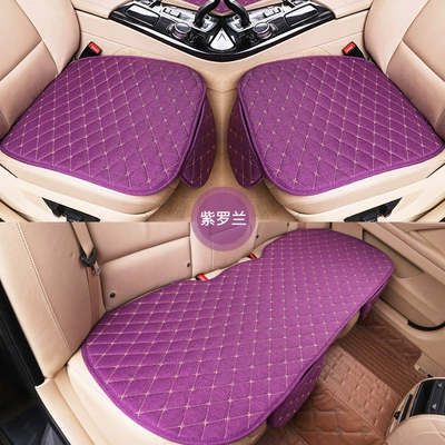 universal thickened non-slip skin-friendly breathable – Universal seat cover - violet-universal-three-piece-set