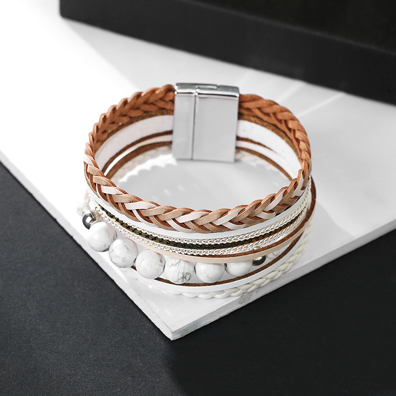Bohemian Style Multilayer Woven Leather Bracelet