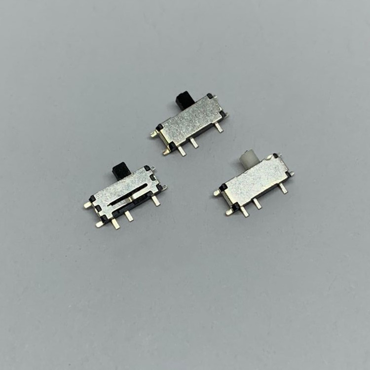 厂销高品质7脚拨动开关 耐高温七脚小拨动开关1P2T 耐温LCP料