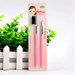 Dual-Head Eyebrow Comb Long Handle Makeup Eyebrow Sweep Eyebrow Shaver Makeup Tools Eyebrow Brush Wholesale Factory Direct Sale