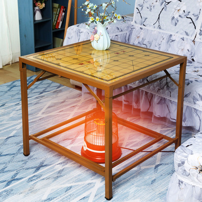 折叠烤火架烤火干衣棋牌吃饭小桌子四方折叠烤火桌子厂家直销新款|ru