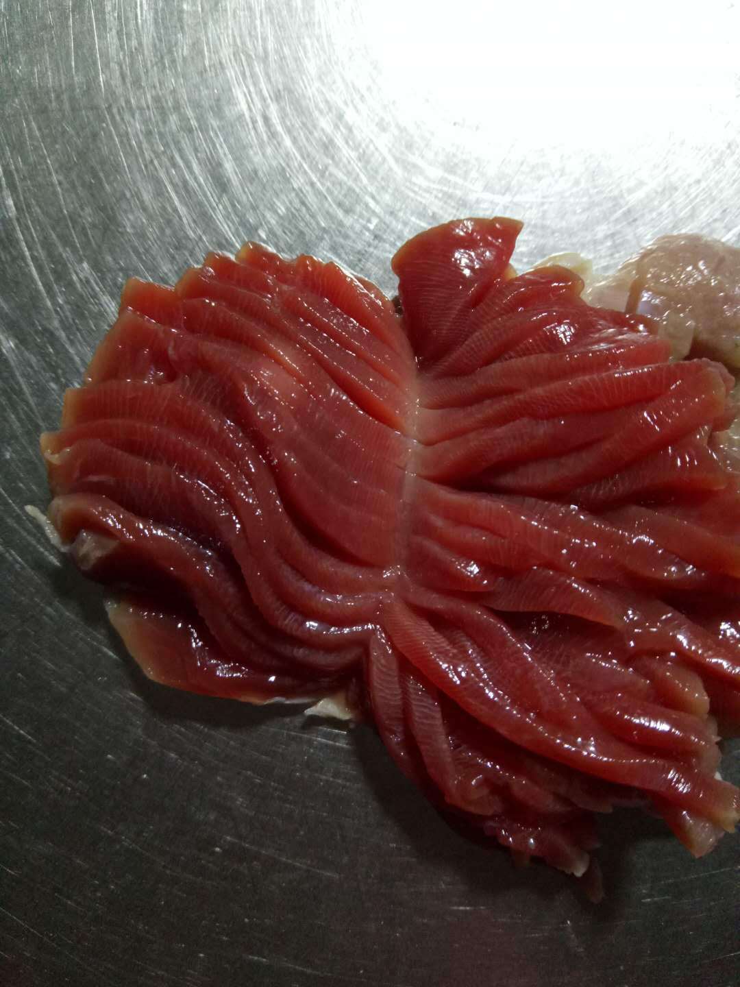 2毫米猪腰切花机 2毫米鸭胗鱿鱼切花机