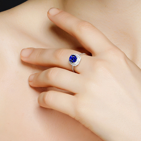 elegant royal elite sapphire ring with stone