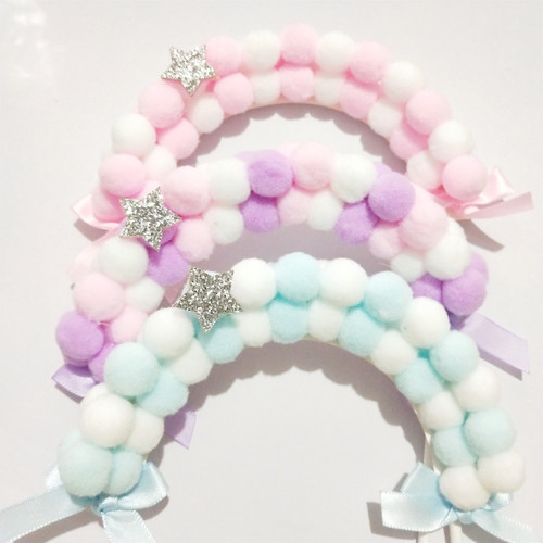 Manufacturer ins cake decoration plug-in card golden beads hair ball arch birthday baking cake arch scene