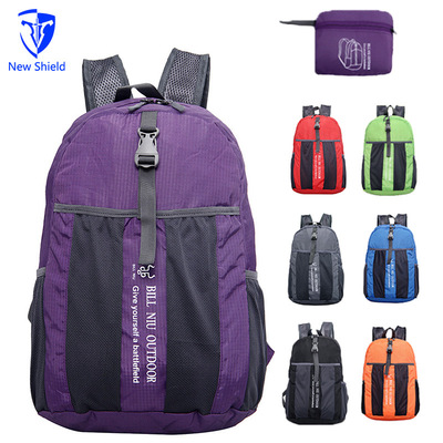 Manufactor Direct selling outdoors skin light fold knapsack customized waterproof travel Backpack gift OEM