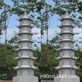 寺庙古建石塔石鼎图片 寺院石头文昌塔价钱 济宁庙宇香炉厂家