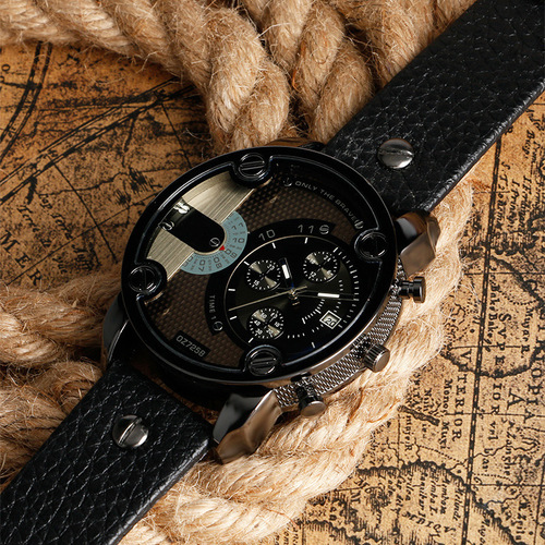 DZ Men's Watch Fashion Large Dial European and American Style Steel Strap Watch Sports Belt Quartz Watch Dropshipping