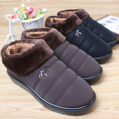 保暖男鞋中老年男士休闲爸爸鞋便宜懒人棉鞋冬季老北京布鞋批发