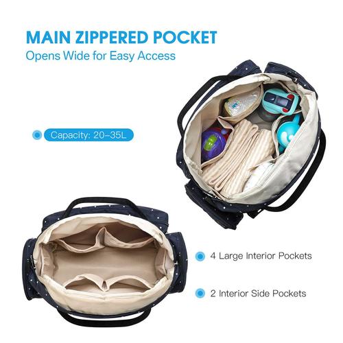 Ankommling Baby Backpack, Multifunctional Fashionable Large Capacity Mommy Outing Storage Bag Diaper Bag