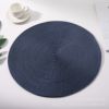 Explosion round PP simple style meal cushion coating pad tableware cushion dish pad Japanese imitation grass compilation table cushion
