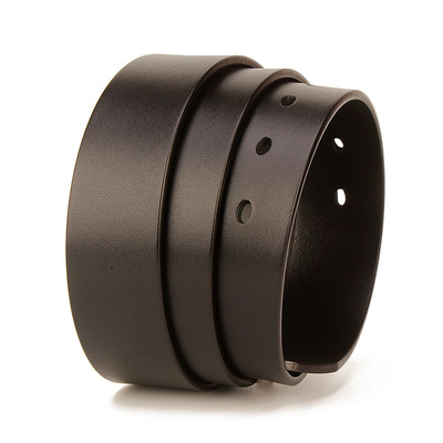 无头皮带条男真皮不带头针扣植鞣皮带身头层牛皮腰带青年休闲裤带