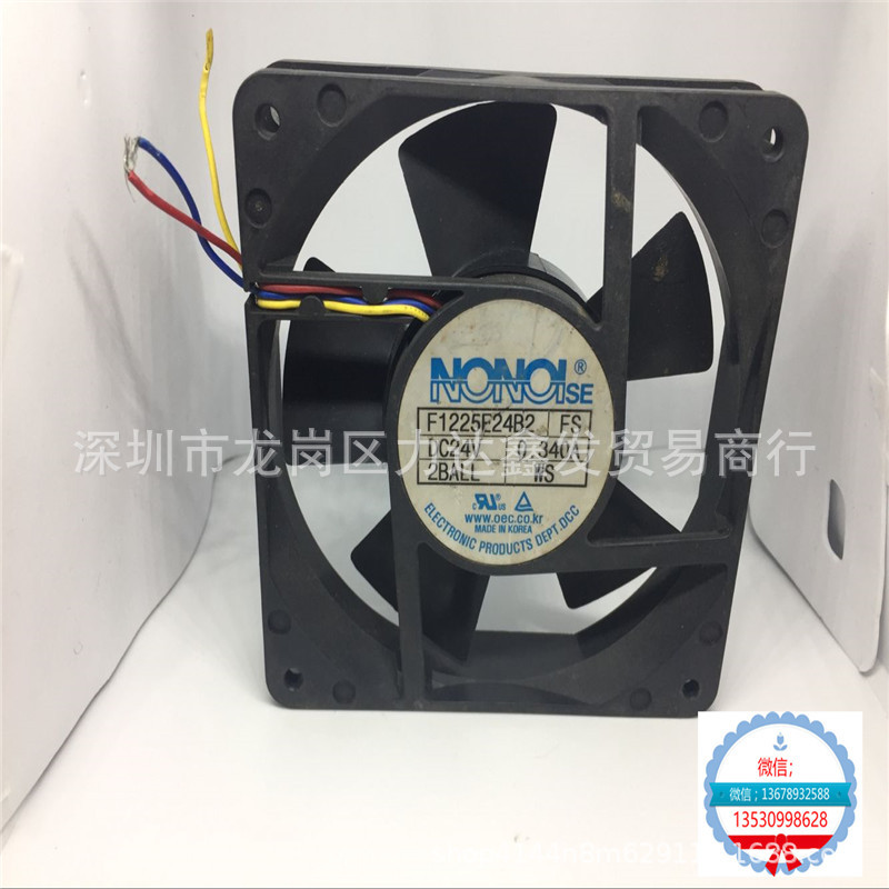 F1225E24B2 12厘米直流风扇12cm风机 24V 0.34 12X12X2.5轴承风机