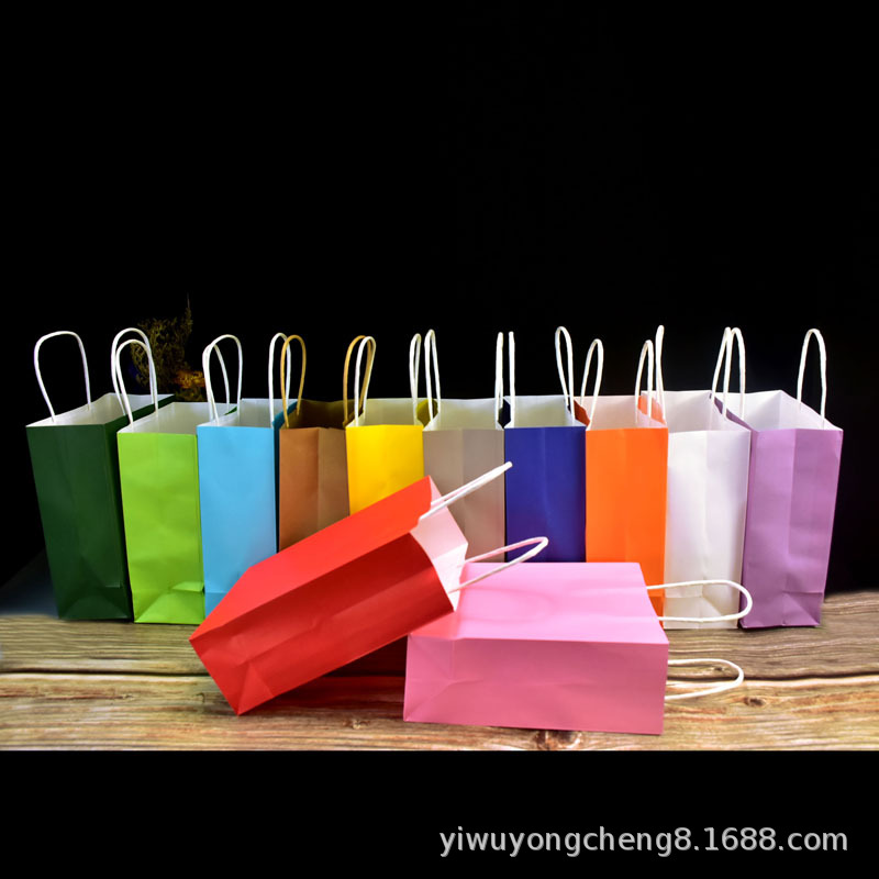 goods in stock festival gift clothing Shopping reticule Take-out food pack paper bag customized logo