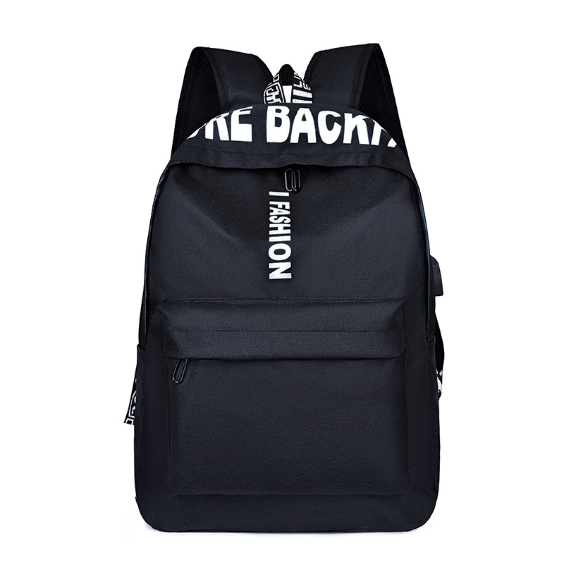 new pattern fashion Trend outdoors leisure time motion Backpack men and women Primary and secondary school students schoolbag fresh One piece On behalf of