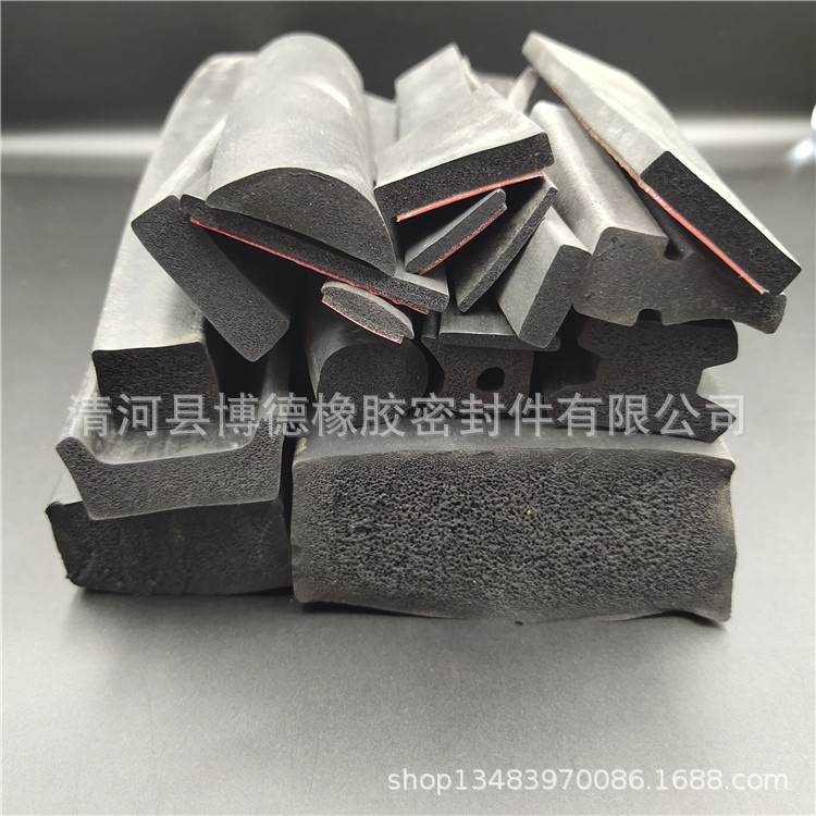 烤漆房密封胶条 三元乙丙密封胶条 海绵发泡密封胶条 阻燃橡胶条