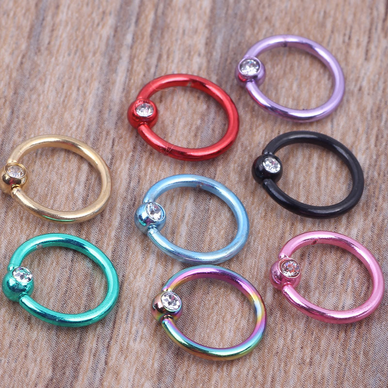 Stainless Steel Nose Septum Ring Closed Seamless Hoop Cartilage Earring 2022 Summer detail image 7