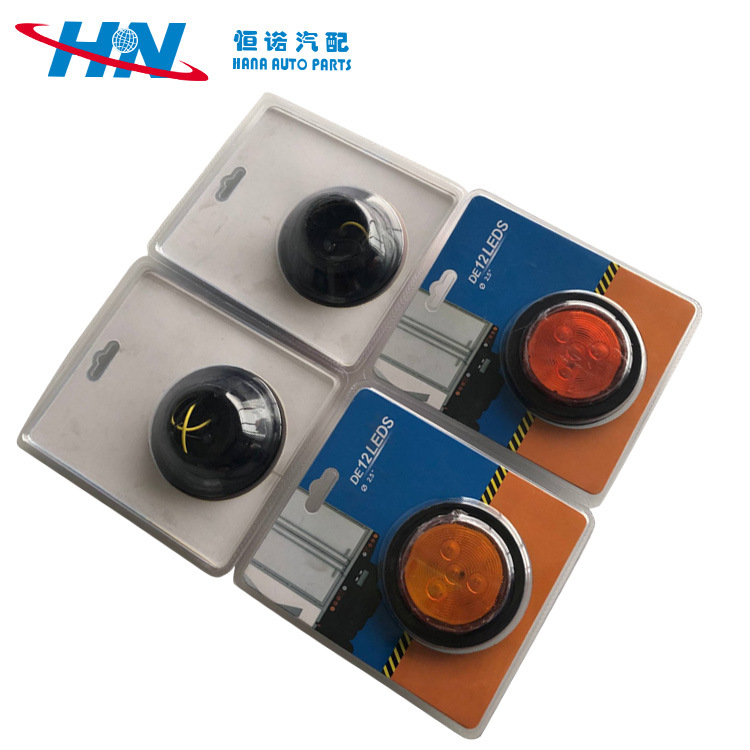 Luz de freno rv | Camión camión luz trasera redonda amplia 12V24V luz trasera redonda coche universal luz trasera lateral