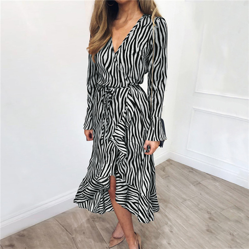 Zebra Pattern Dress Image 8