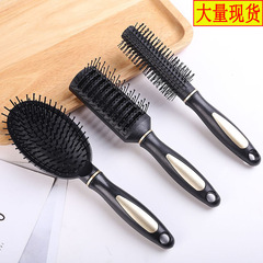 A anti-static roller airbag massage comb cushion curling brush, inward-curving shape, chopstick comb