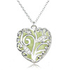 Marine fashionable pendant, necklace heart shaped, accessory, European style, simple and elegant design