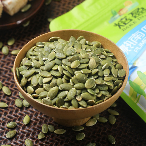 Roasted and ripe pumpkin seed kernels original flavor, 500g pumpkin seed kernels, factory direct sales, large quantity discount, baking material