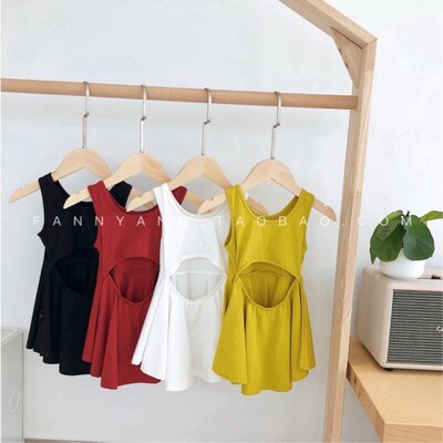 婴幼童半身裙baby连衣裙女童2019夏款girl公主裙韩版针织背心裙|ms