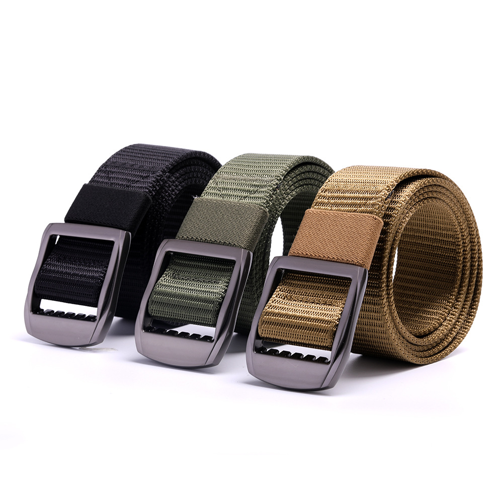 Nuevo Amazon táctico de nylon cinturón de lona al aire libre multi-funcional cinturón de procesamiento de logotipo personalizado cinturón