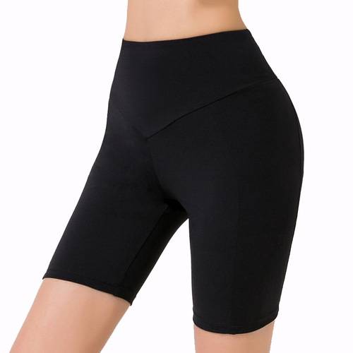 Women's New Trend Yoga Five-Pocket Leggings Elastic Tight Hip-lifting Fitness Shorts Quick-Drying High-Waisted Sports Shorts