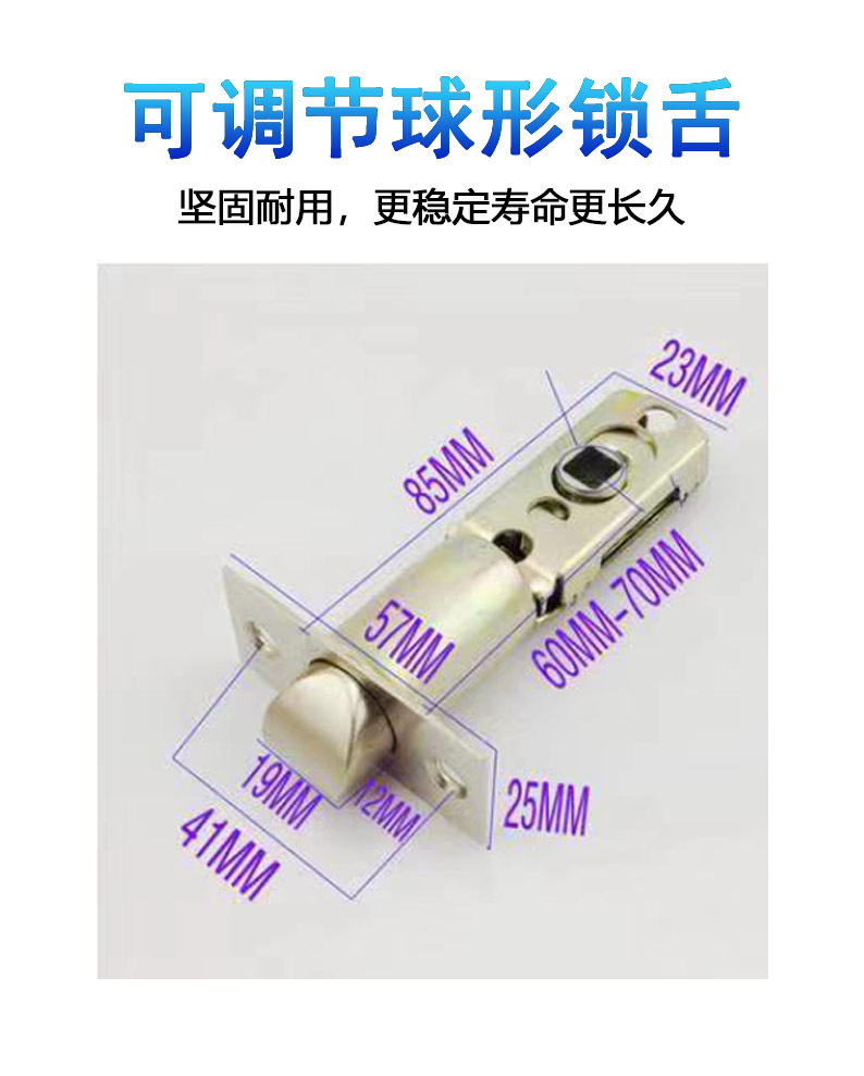 DSB918 Bluetooth Smart Door Lock, single-tongue Bluetooth smart door lock, cross-border exclusive smart door lock manufacturer detail image 18