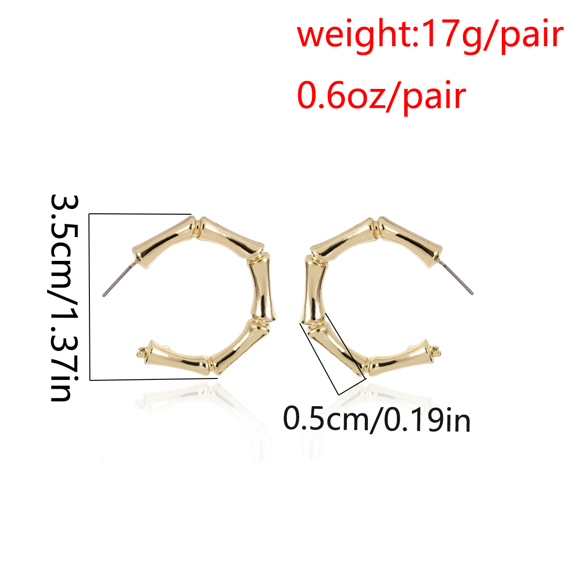 geometric exaggerated creative alloy shell earringspicture1