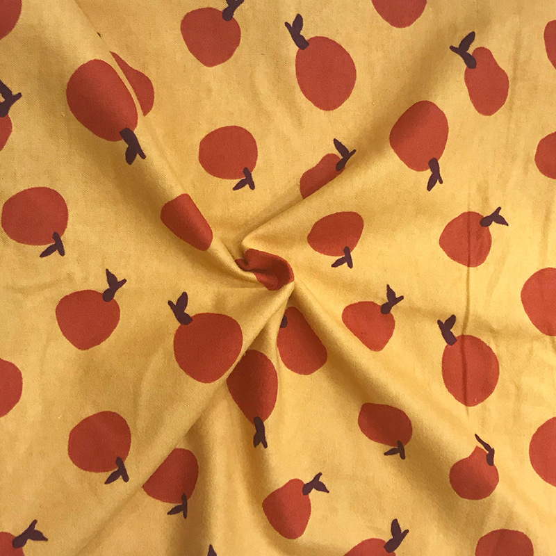香梨厂销现货 秋冬季全棉活性健康印花绒布 植物印花小清新衬衫布