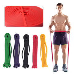 Men and women fitness yoga pull band resistance band flat rubber band pull circle elastic band stretch band fitness training band