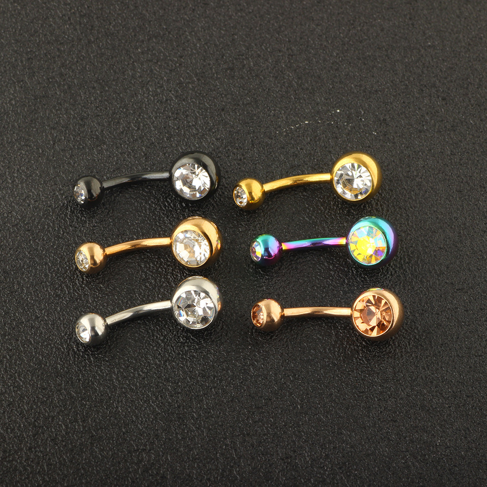 Pointed titanium steel lip stud product view