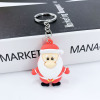 Silica gel Christmas keychain PVC, pendant, key bag with zipper, car keys, new collection, Birthday gift