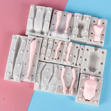 翻糖人偶身体模具Q版身体蛋糕模具DIY黏土软陶泥硅胶模具烘焙工具